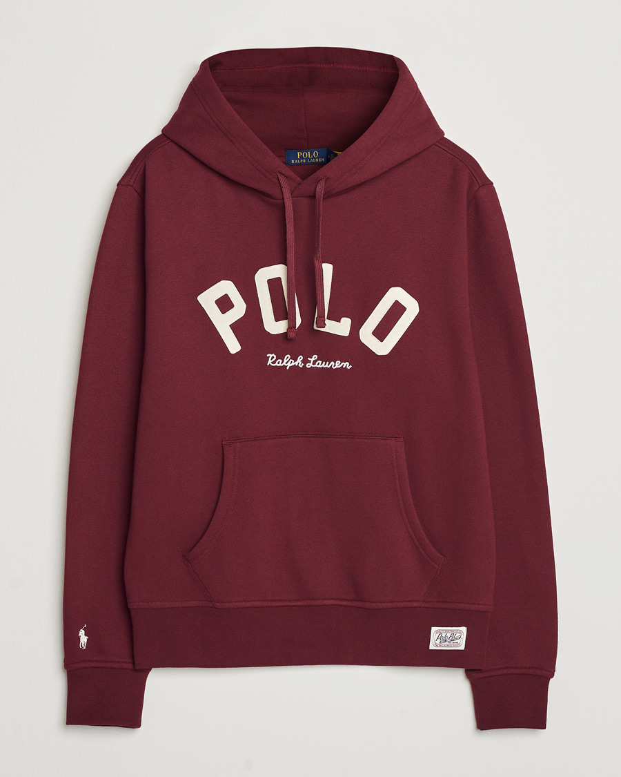 Hombres | Jerséis y prendas de punto | Polo Ralph Lauren | RL Varsity Fleece Hoodie Classic Wine