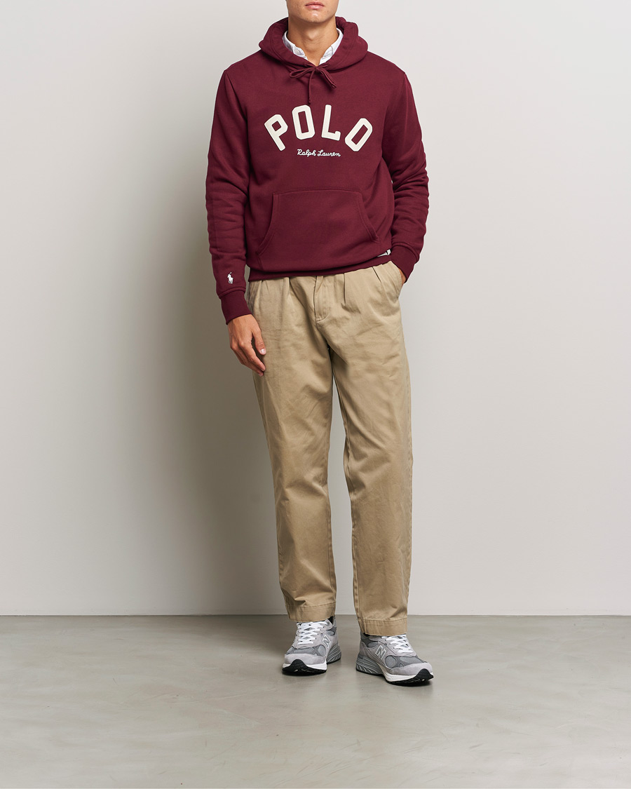 Hombres | Jerséis y prendas de punto | Polo Ralph Lauren | RL Varsity Fleece Hoodie Classic Wine