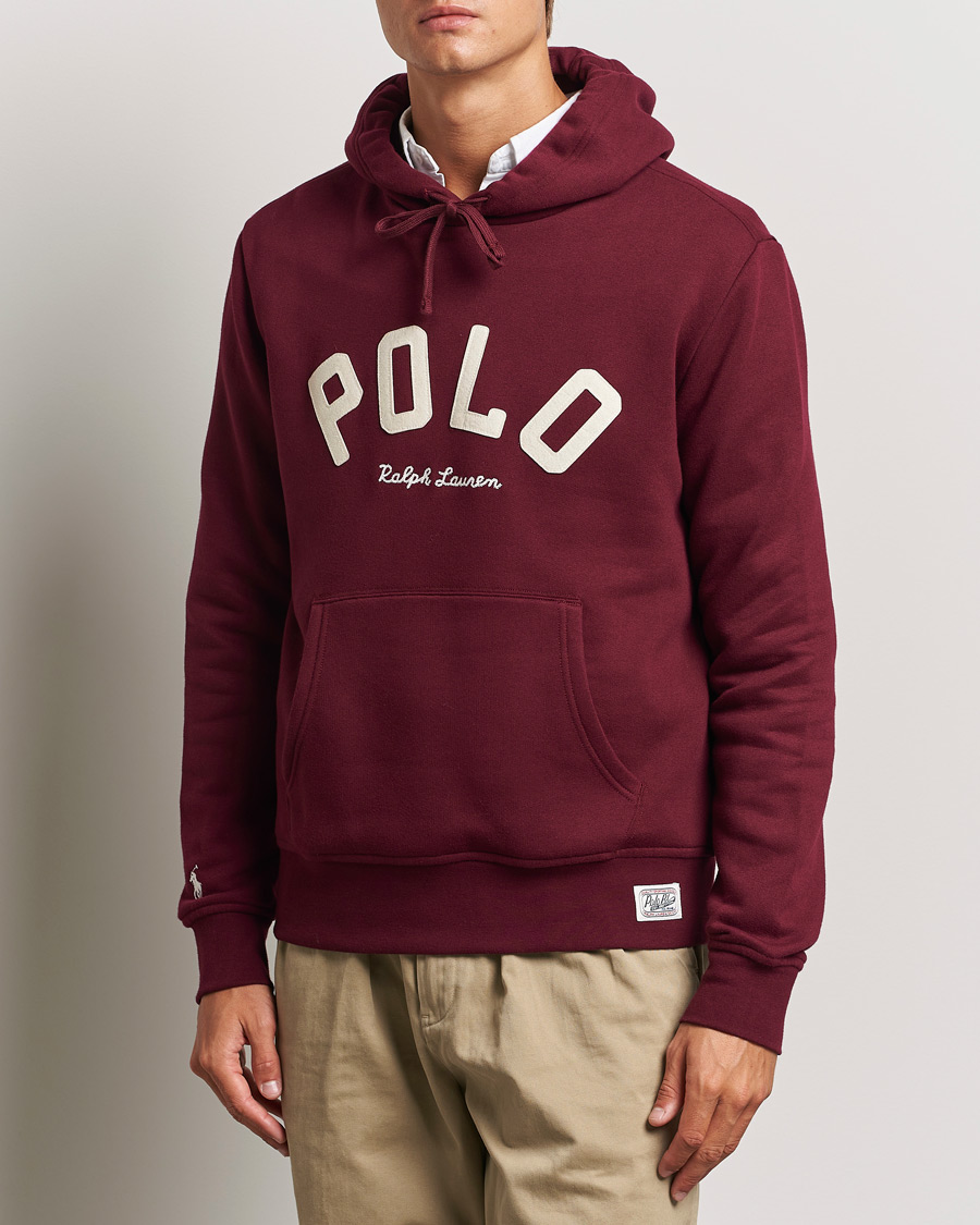 Hombres | Jerséis y prendas de punto | Polo Ralph Lauren | RL Varsity Fleece Hoodie Classic Wine