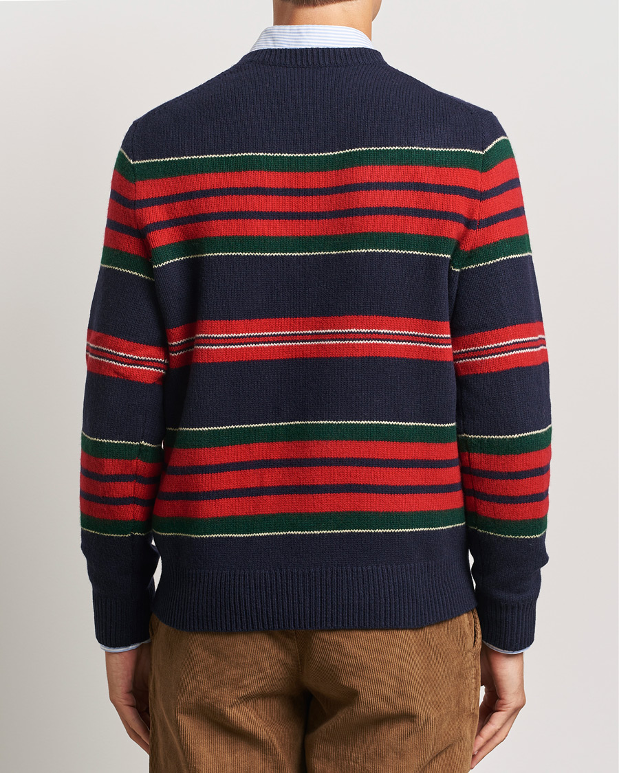 Hombres | Jerséis y prendas de punto | Polo Ralph Lauren | Wool/Cashmere Striped Sweater Hunter Navy Combo