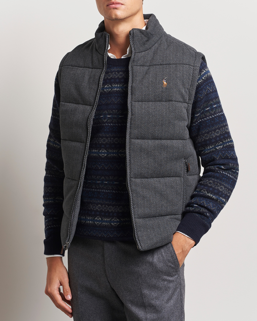 Hombres | Abrigos y chaquetas | Polo Ralph Lauren | Quilted Vest Stadium Grey Heather Herringbone