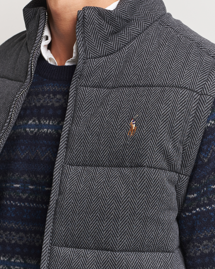Hombres | Abrigos y chaquetas | Polo Ralph Lauren | Quilted Vest Stadium Grey Heather Herringbone