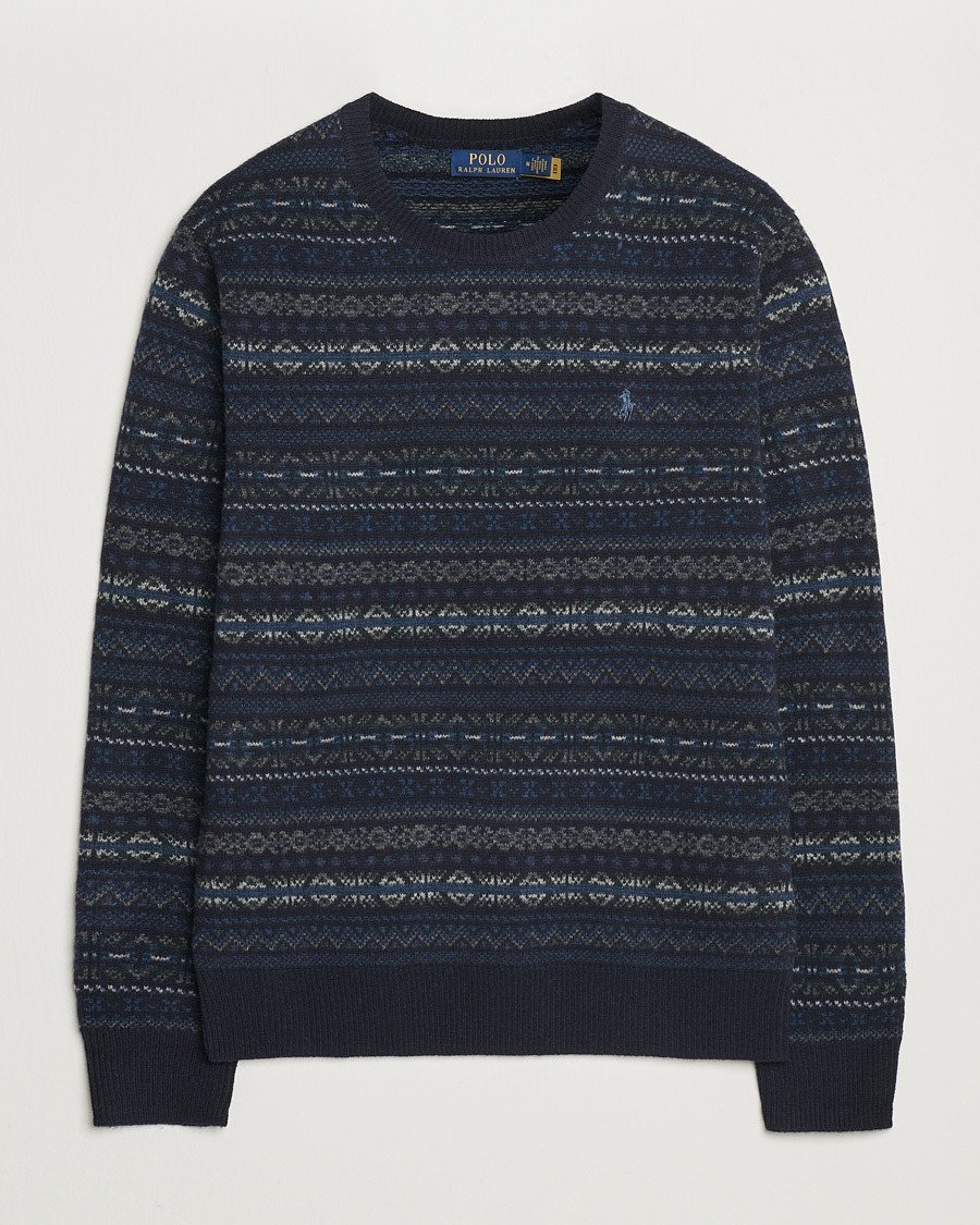 Hombres | Jerséis y prendas de punto | Polo Ralph Lauren | Wool Fairisle Sweater Navy Combo