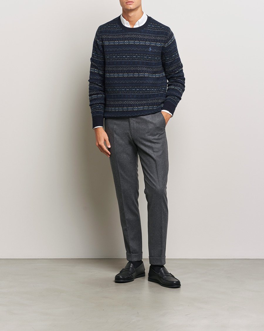Hombres | Jerséis y prendas de punto | Polo Ralph Lauren | Wool Fairisle Sweater Navy Combo