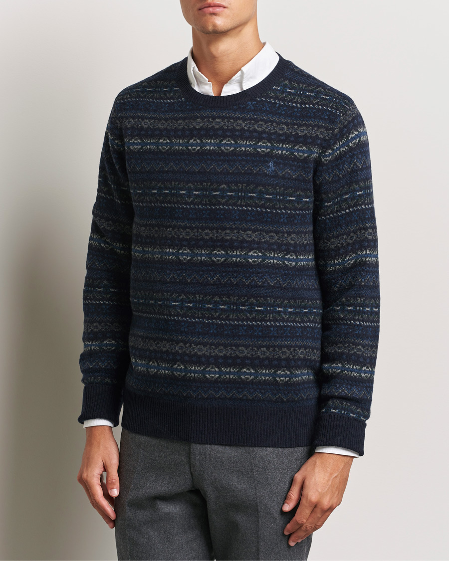 Hombres | Jerséis y prendas de punto | Polo Ralph Lauren | Wool Fairisle Sweater Navy Combo