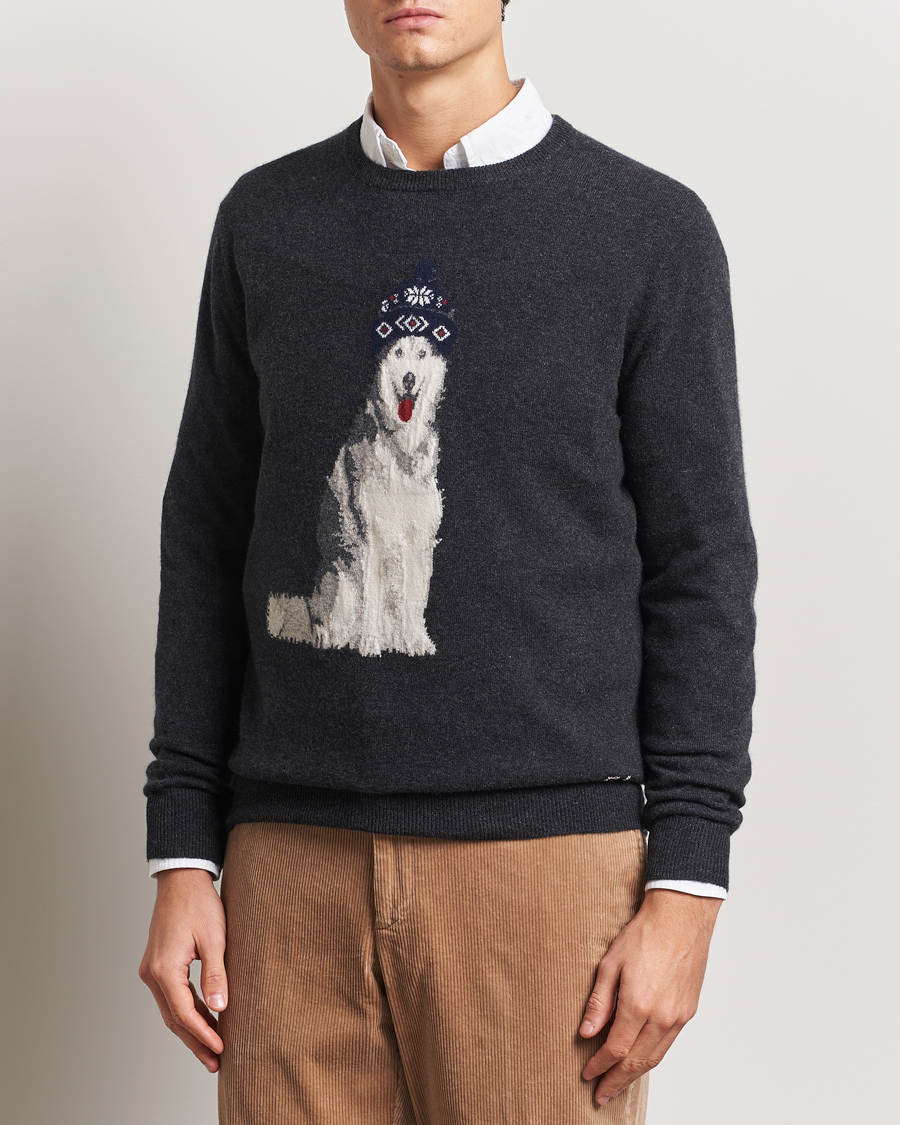 Hombres | Jerséis y prendas de punto | Polo Ralph Lauren | Holiday Dog Cashmere Sweater Dark Granite Heather