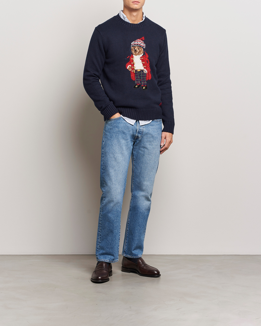 Hombres | Jerséis y prendas de punto | Polo Ralph Lauren | Holiday Bear Sweater RL Navy