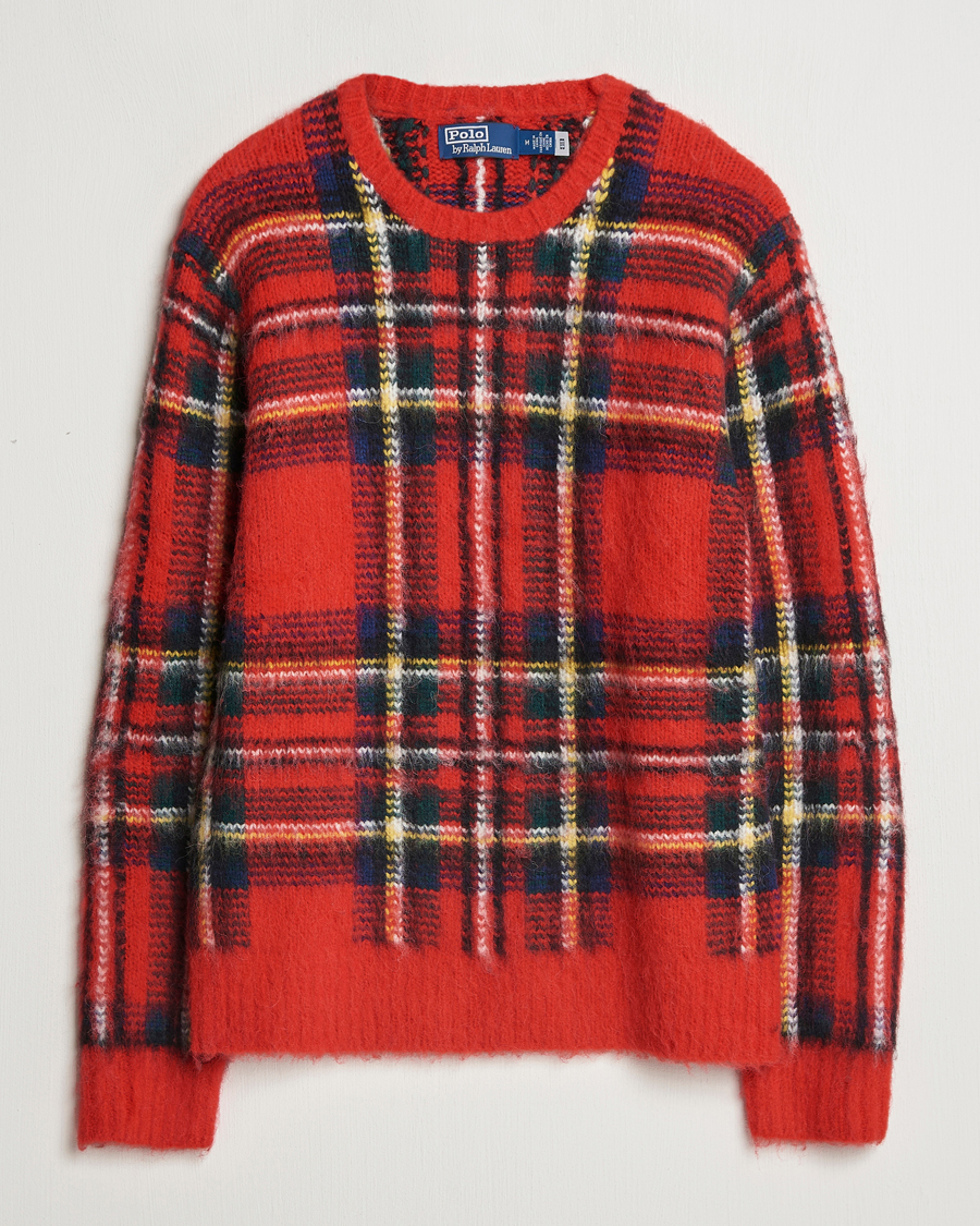 Hombres | Jerséis y prendas de punto | Polo Ralph Lauren | Plaid Wool Sweater Red Combo