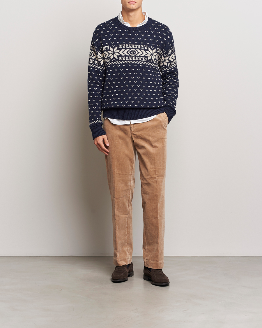 Hombres | Jerséis y prendas de punto | Polo Ralph Lauren | Cotton/Cashmere Crew Neck Navy Combo