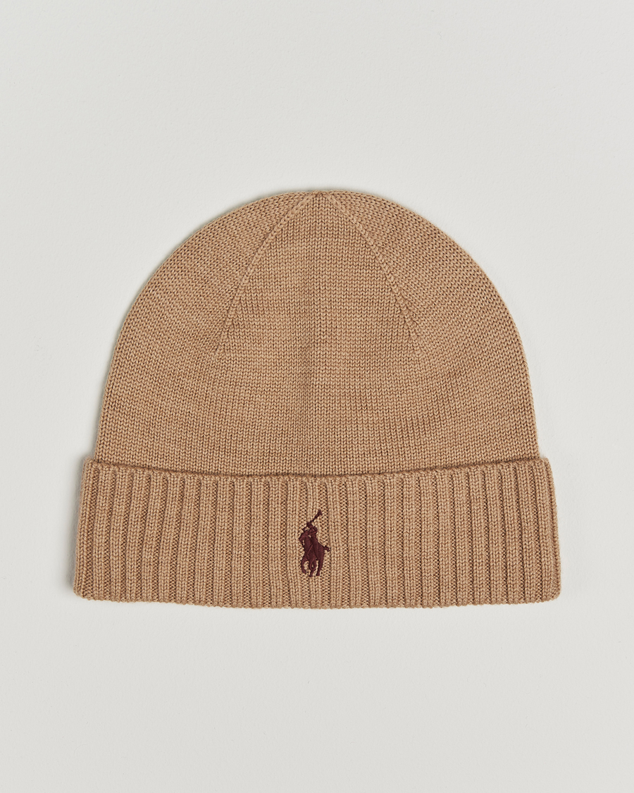 Hombres | Gorros | Polo Ralph Lauren | Merino Beanie Camel Melange