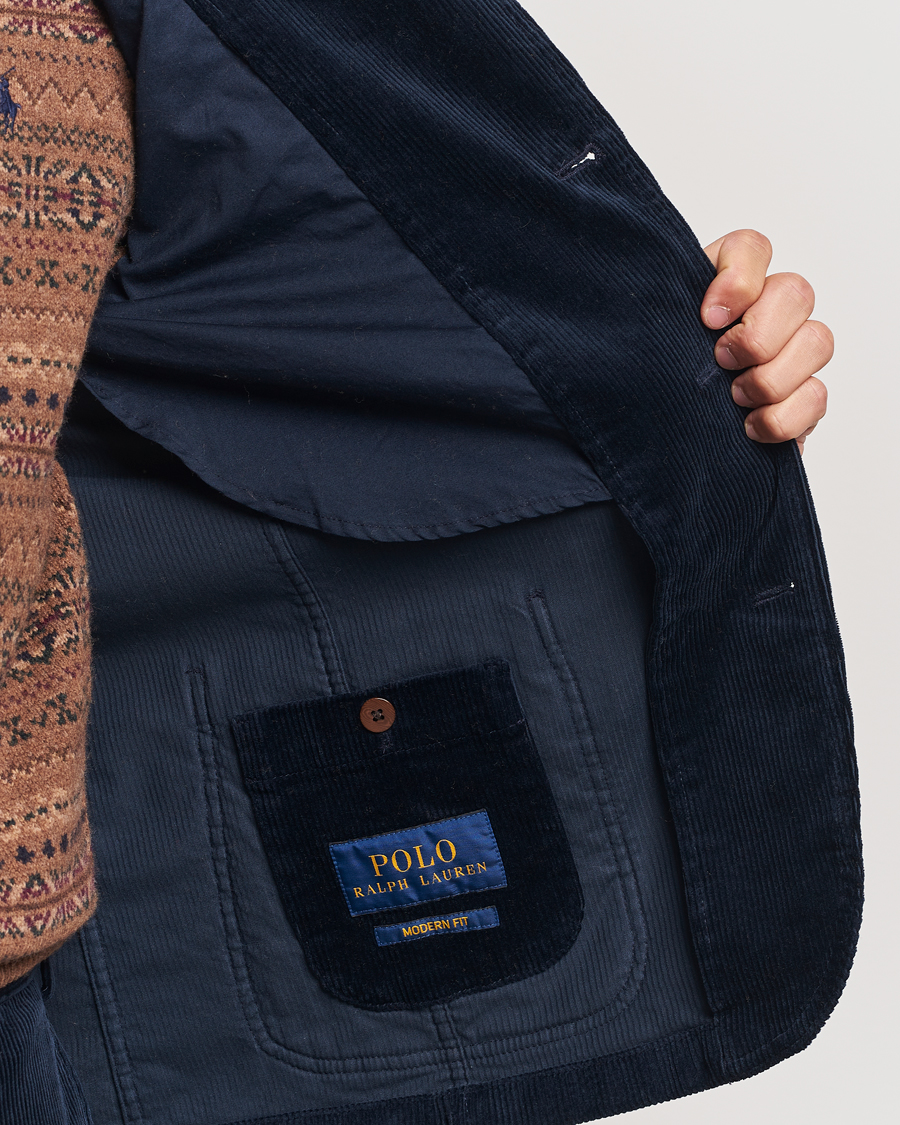 Hombres | Blazers | Polo Ralph Lauren | Corduroy Stretch Blazer Aviator Navy