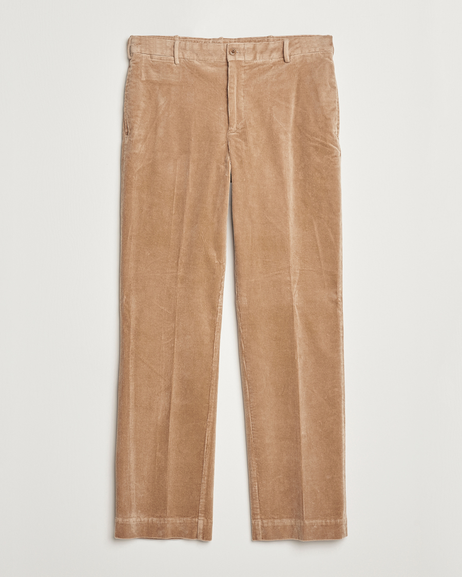 Hombres | Pantalones | Polo Ralph Lauren | Corduroy Pleated Trousers Hazelnut