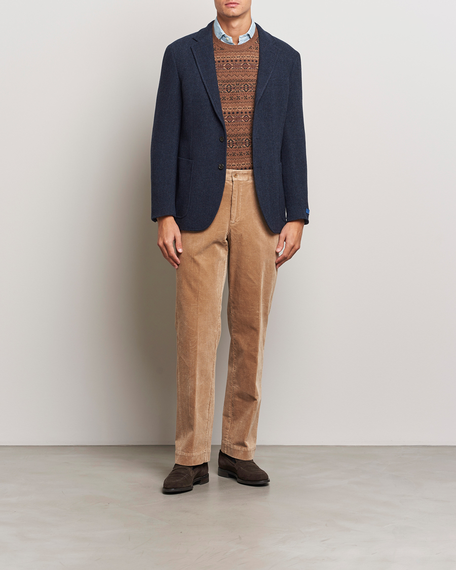 Hombres | Pantalones | Polo Ralph Lauren | Corduroy Pleated Trousers Hazelnut