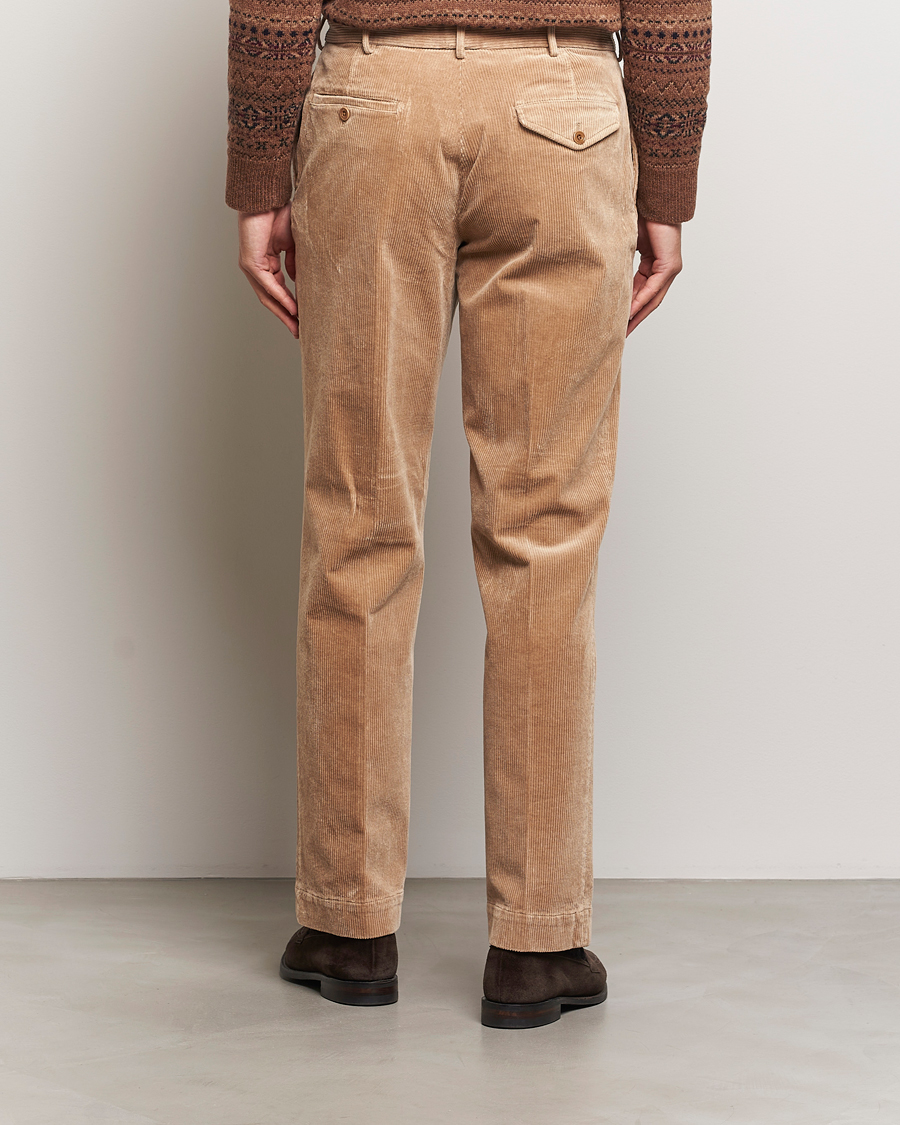 Hombres | Pantalones | Polo Ralph Lauren | Corduroy Pleated Trousers Hazelnut