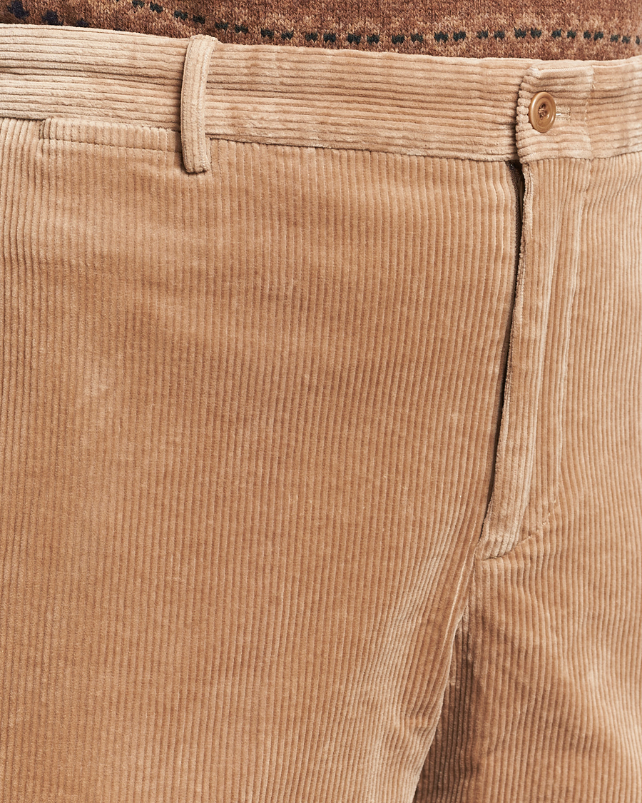 Hombres | Pantalones | Polo Ralph Lauren | Corduroy Pleated Trousers Hazelnut