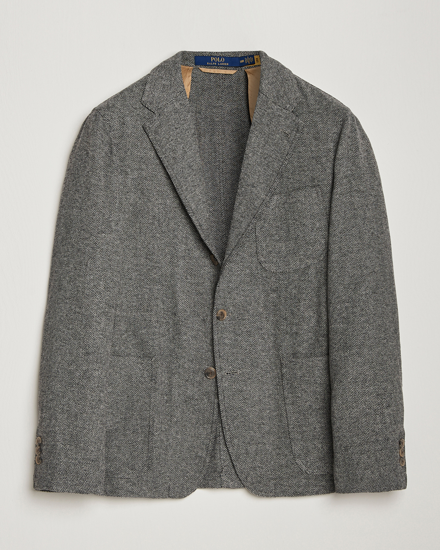 Hombres | Blazers | Polo Ralph Lauren | Classic Herringbone Sportcoat Black/Cream