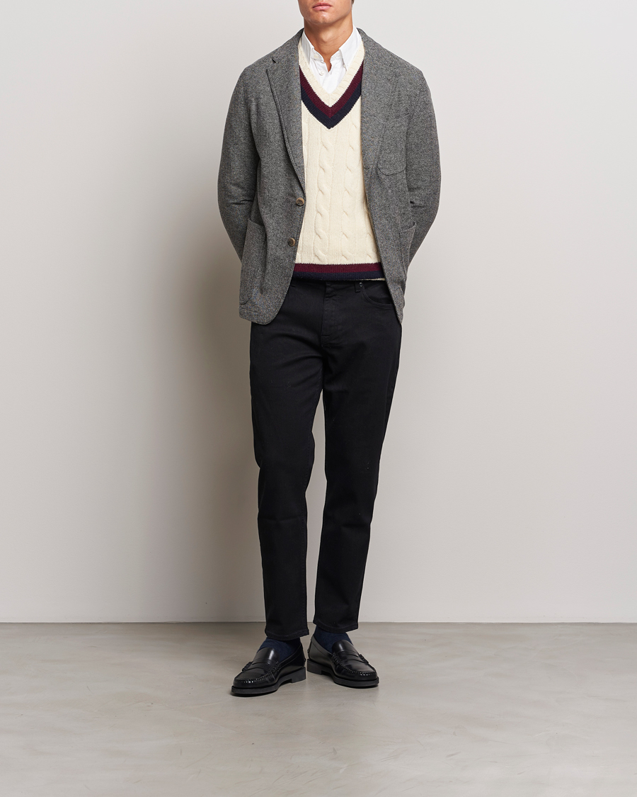 Hombres | Blazers | Polo Ralph Lauren | Classic Herringbone Sportcoat Black/Cream