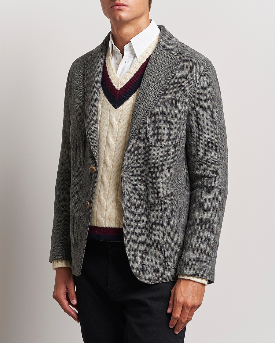 Hombres | Blazers | Polo Ralph Lauren | Classic Herringbone Sportcoat Black/Cream