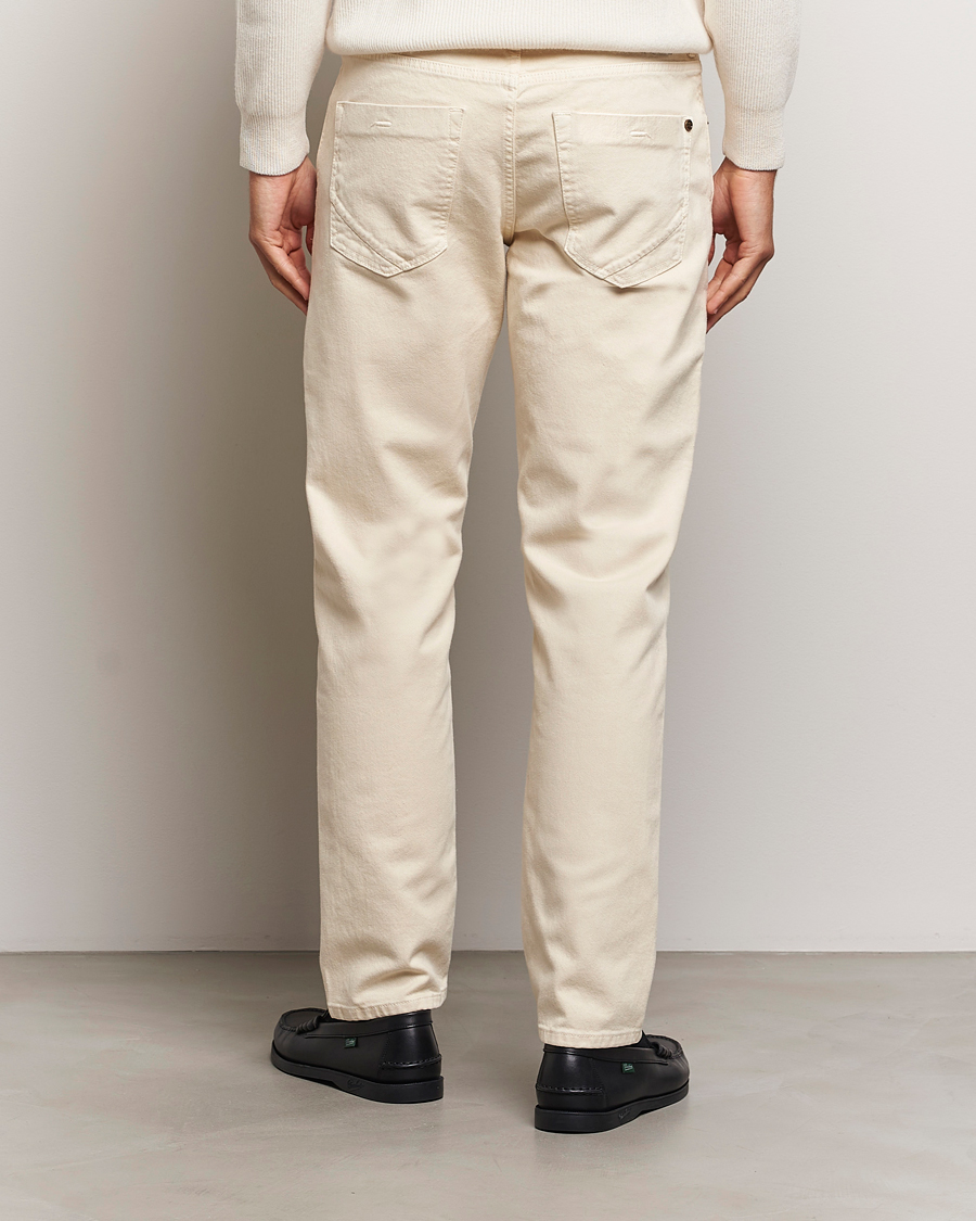 Hombres | Pantalones | Incotex | 5-Pocket Bull Denim Pants Off White