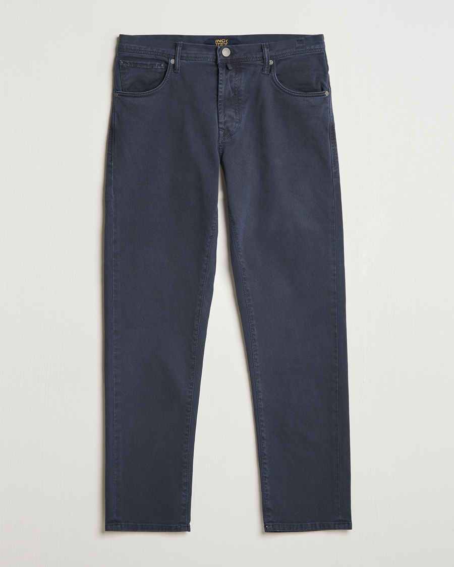 Hombres | Pantalones | Incotex | 5-Pocket Bull Denim Pants Navy