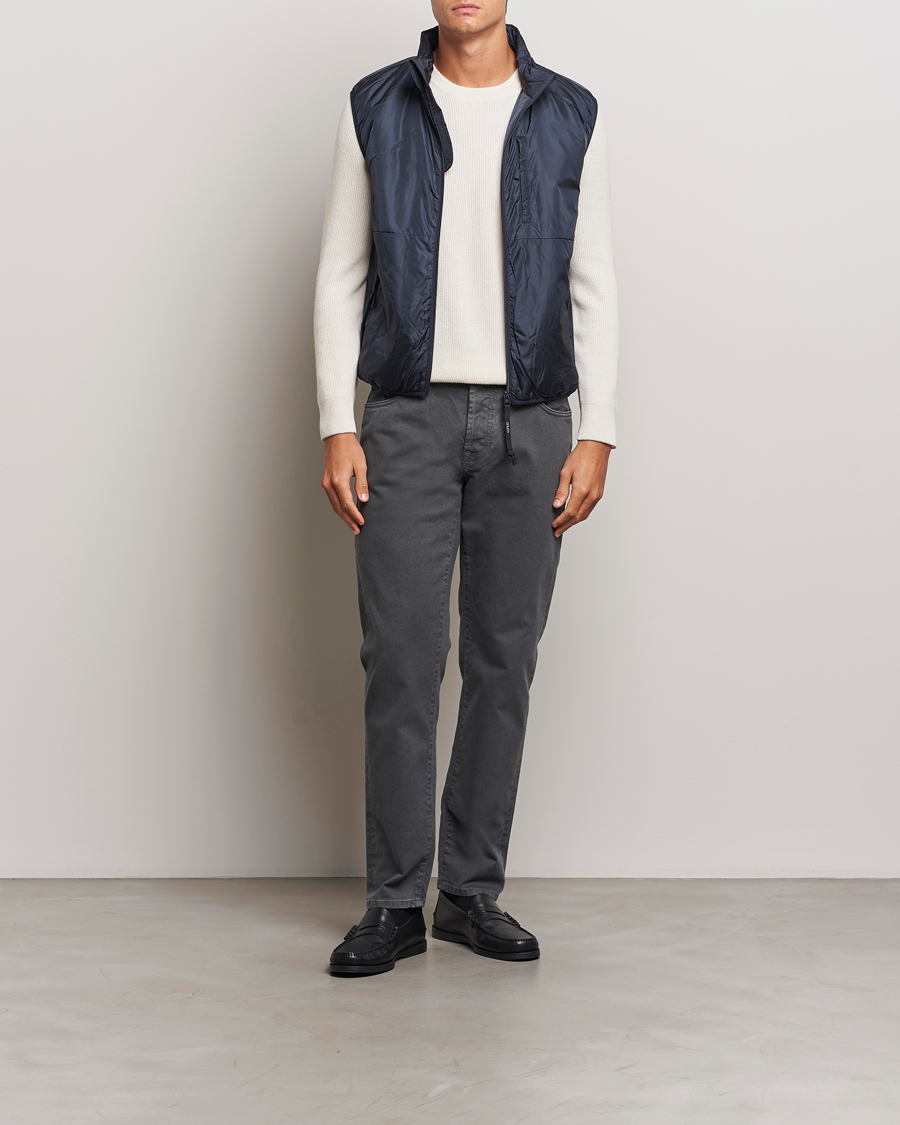 Hombres | Pantalones | Incotex | 5-Pocket Bull Denim Pants Dark Grey