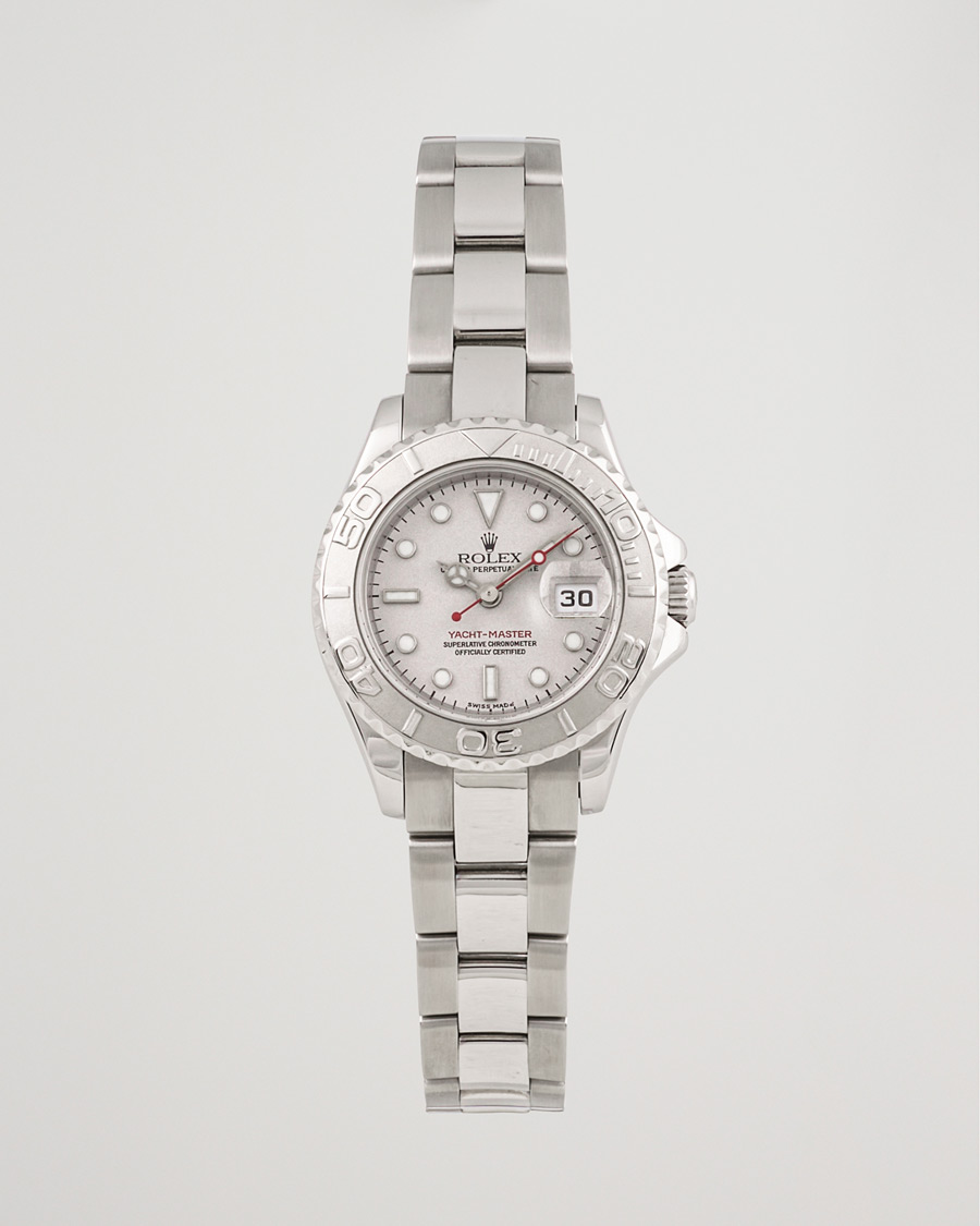 Hombres | Rolex Pre-Owned Yachtmaster 169622 Silver | Rolex Pre-Owned | Yachtmaster 169622 Silver