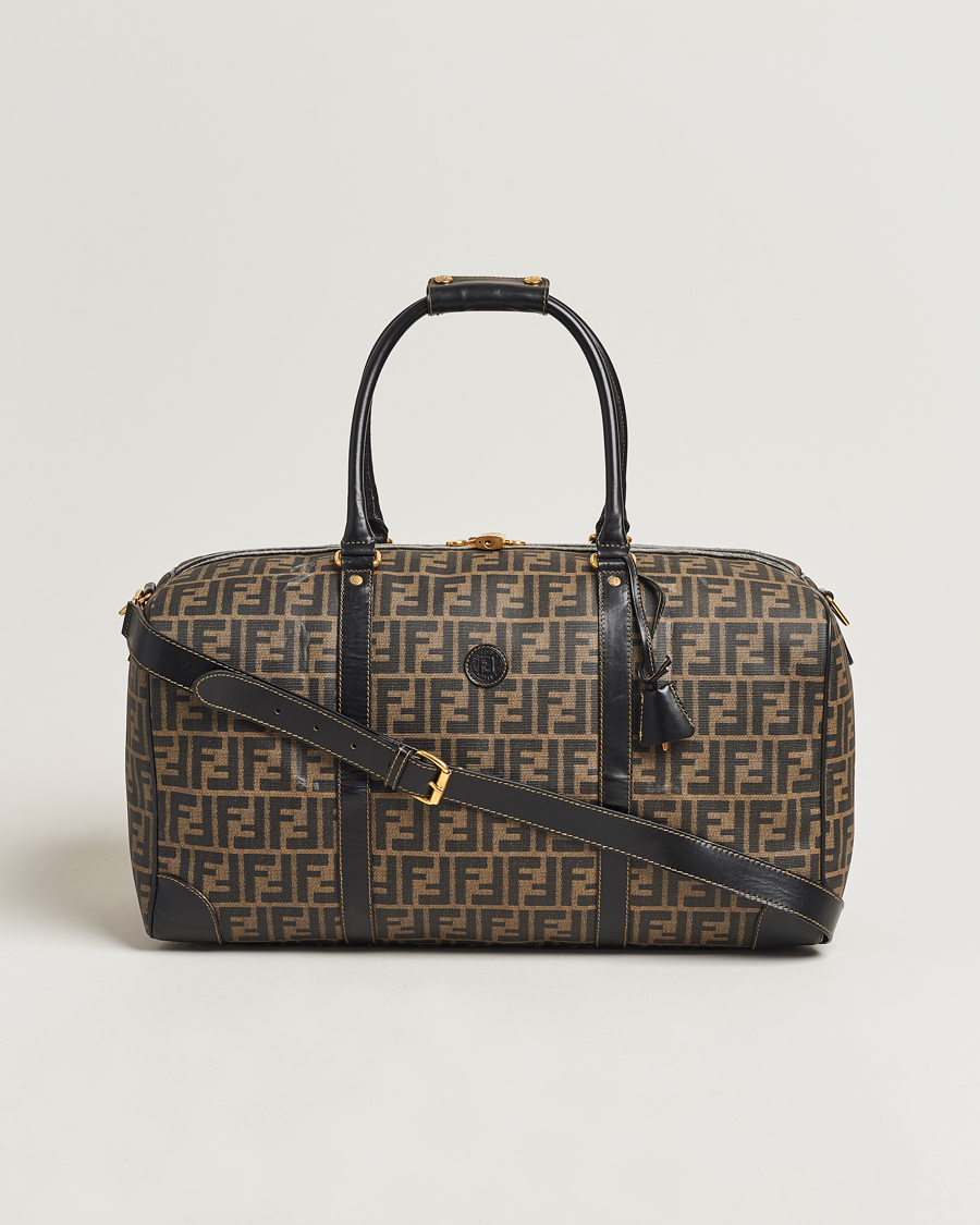 Hombres | Fendi Pre-Owned Boston Duffle Bag Zucca Pattern | Fendi Pre-Owned | Boston Duffle Bag Zucca Pattern