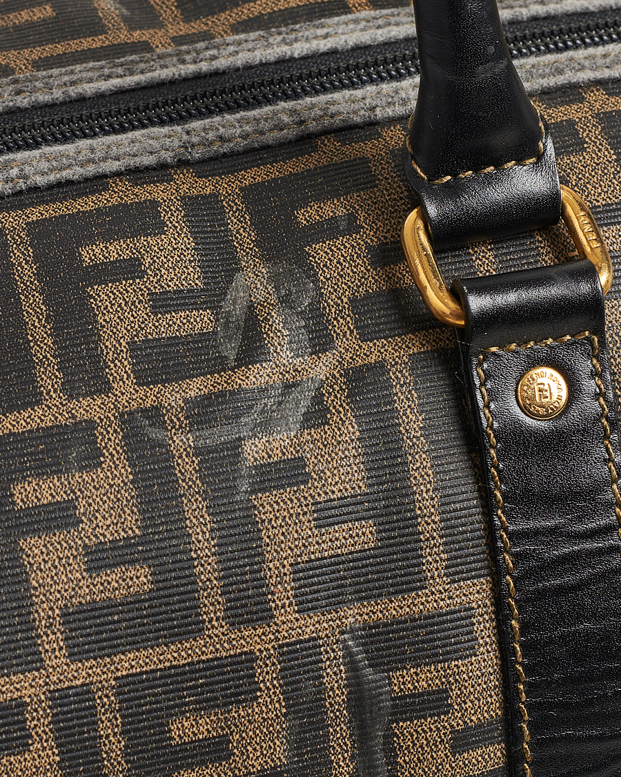 Hombres | Fendi Pre-Owned Boston Duffle Bag Zucca Pattern | Fendi Pre-Owned | Boston Duffle Bag Zucca Pattern