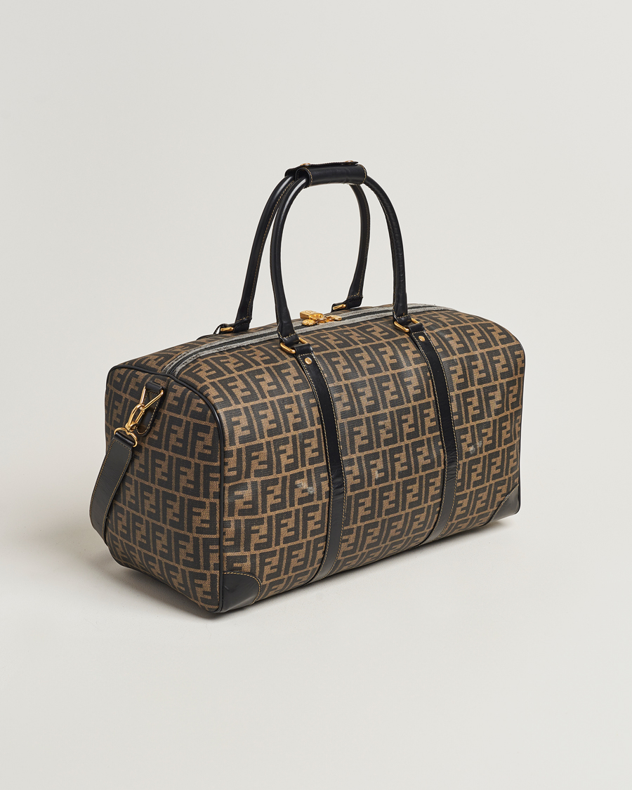 Hombres | Fendi Pre-Owned Boston Duffle Bag Zucca Pattern | Fendi Pre-Owned | Boston Duffle Bag Zucca Pattern