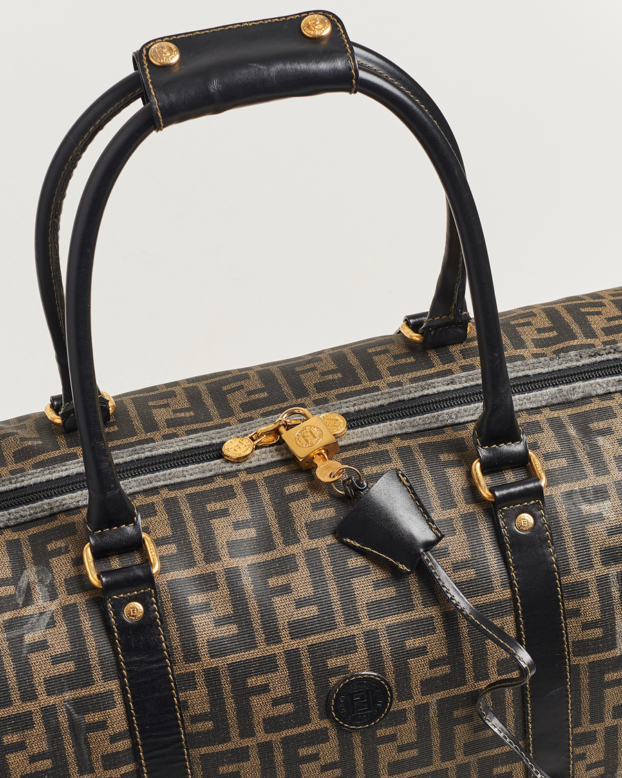 Hombres | Fendi Pre-Owned Boston Duffle Bag Zucca Pattern | Fendi Pre-Owned | Boston Duffle Bag Zucca Pattern