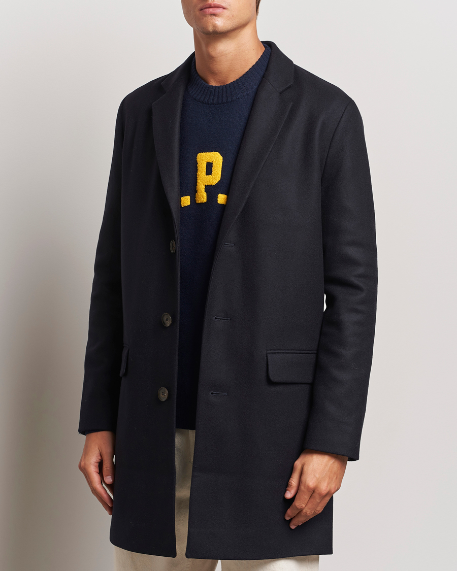 Hombres | Abrigos y chaquetas | A.P.C. | Visconti Wool/Cashmere Coat Dark Blue