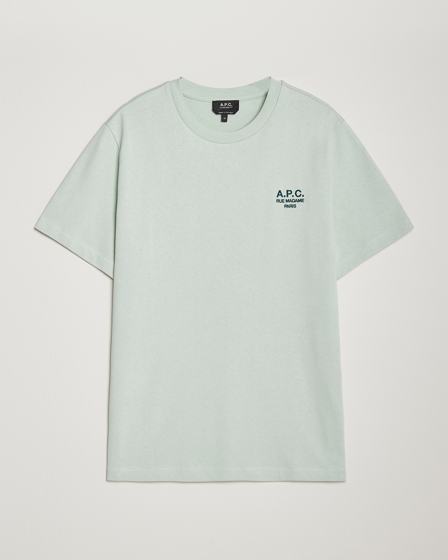 Hombres | Camisetas | A.P.C. | Rue Madame T-Shirt Light Green