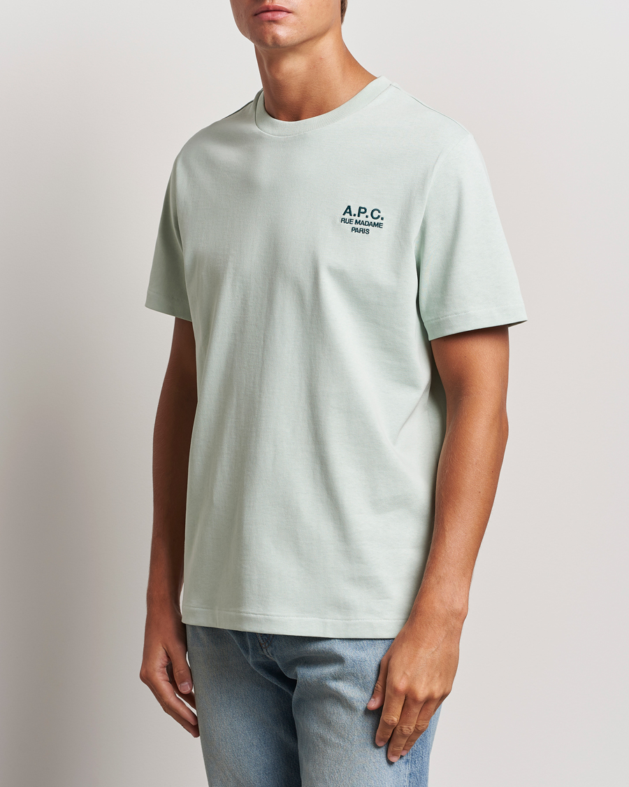 Hombres | Camisetas | A.P.C. | Rue Madame T-Shirt Light Green