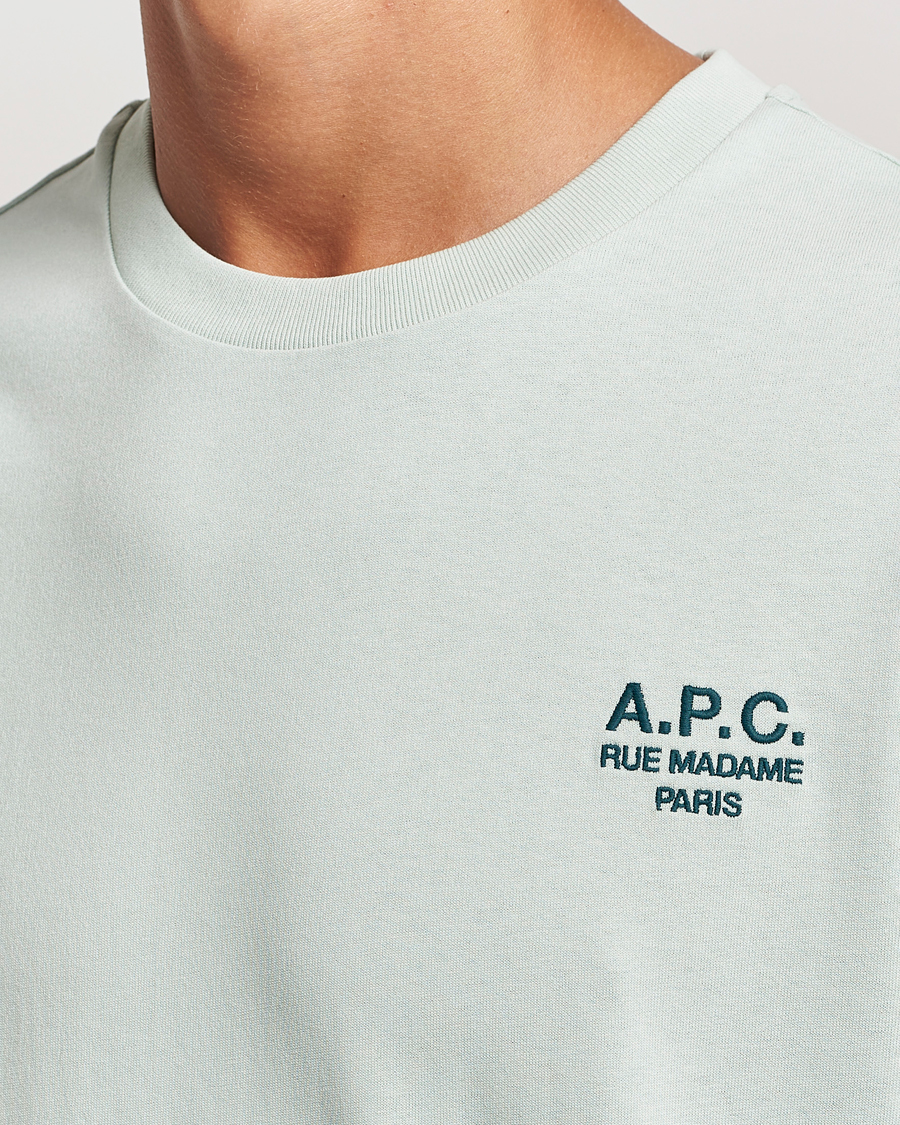 Hombres | Camisetas | A.P.C. | Rue Madame T-Shirt Light Green