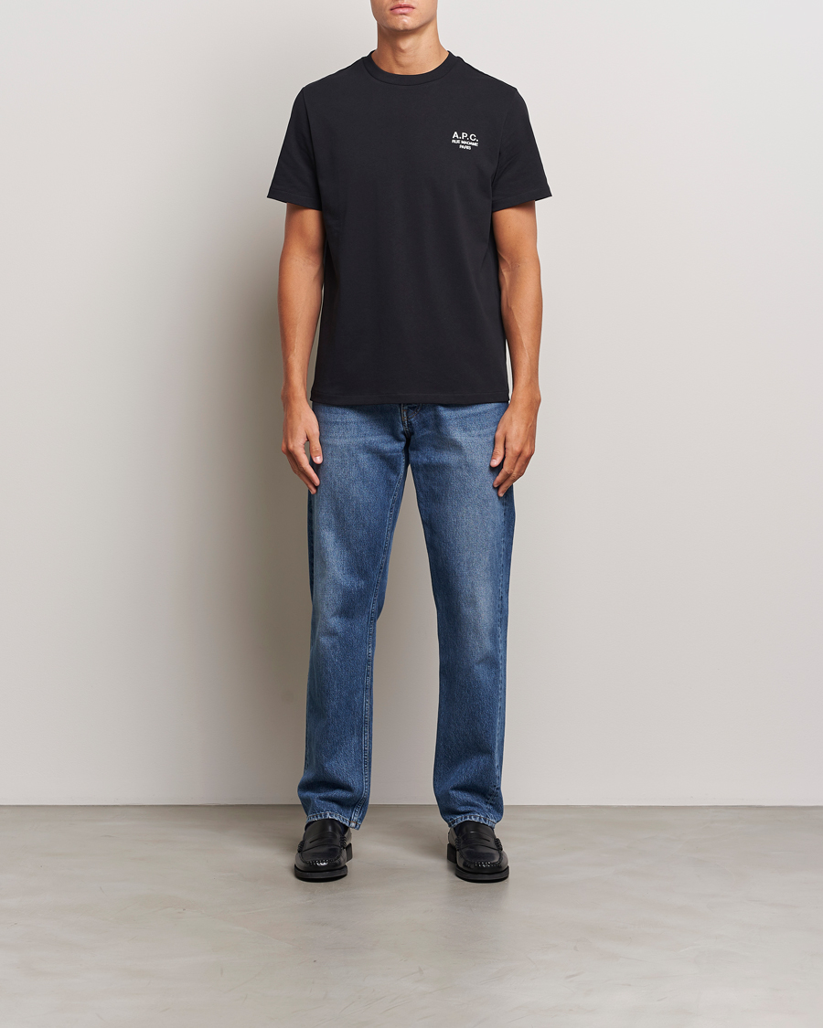 Hombres | Camisetas | A.P.C. | Rue Madame T-Shirt Black/White
