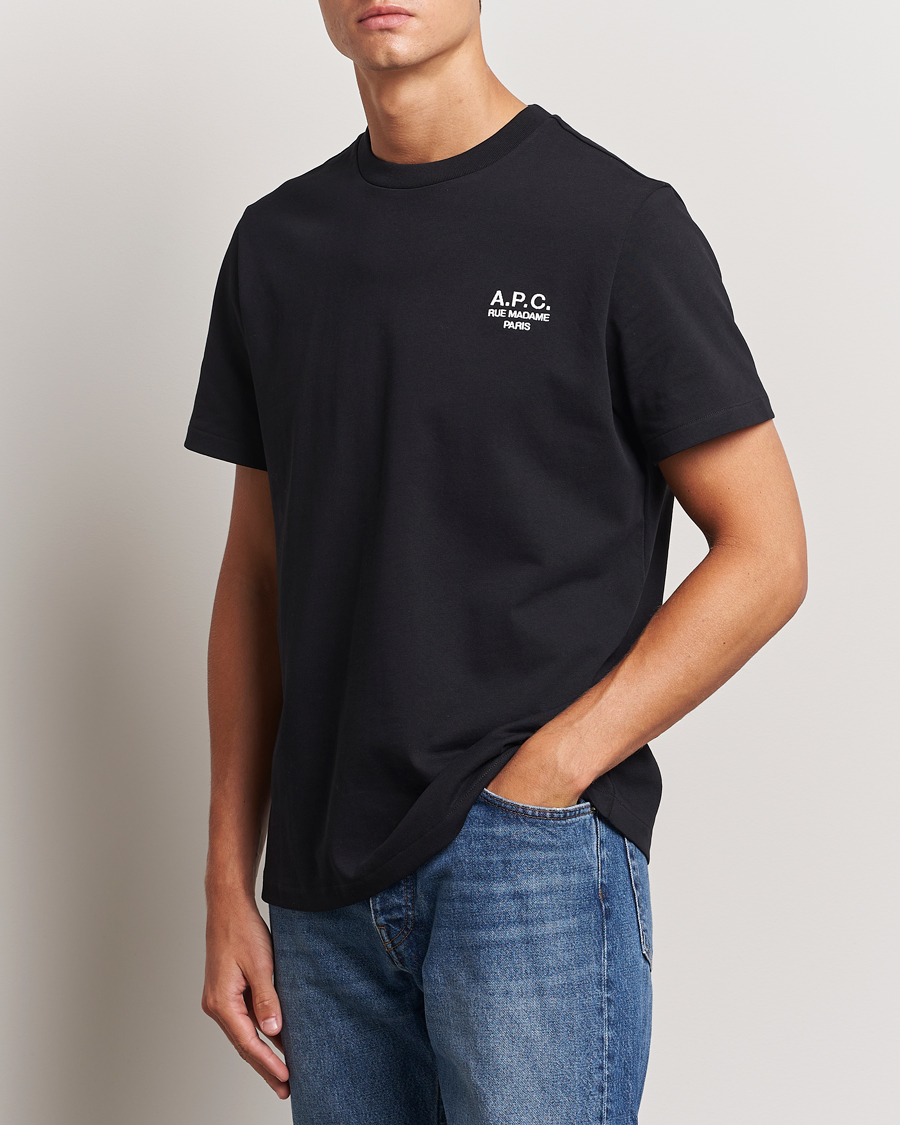 Hombres | Camisetas | A.P.C. | Rue Madame T-Shirt Black/White