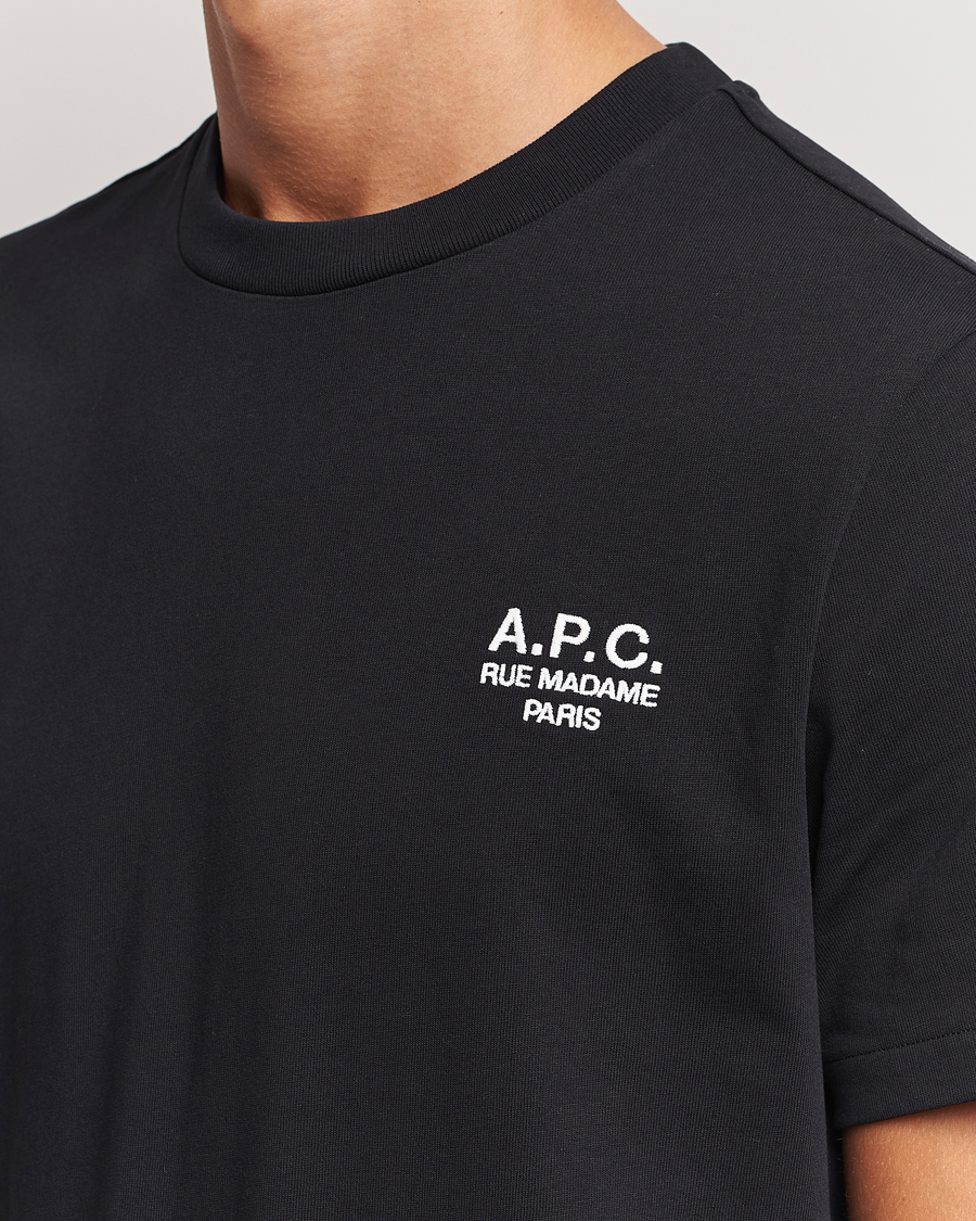 Hombres | Camisetas | A.P.C. | Rue Madame T-Shirt Black/White