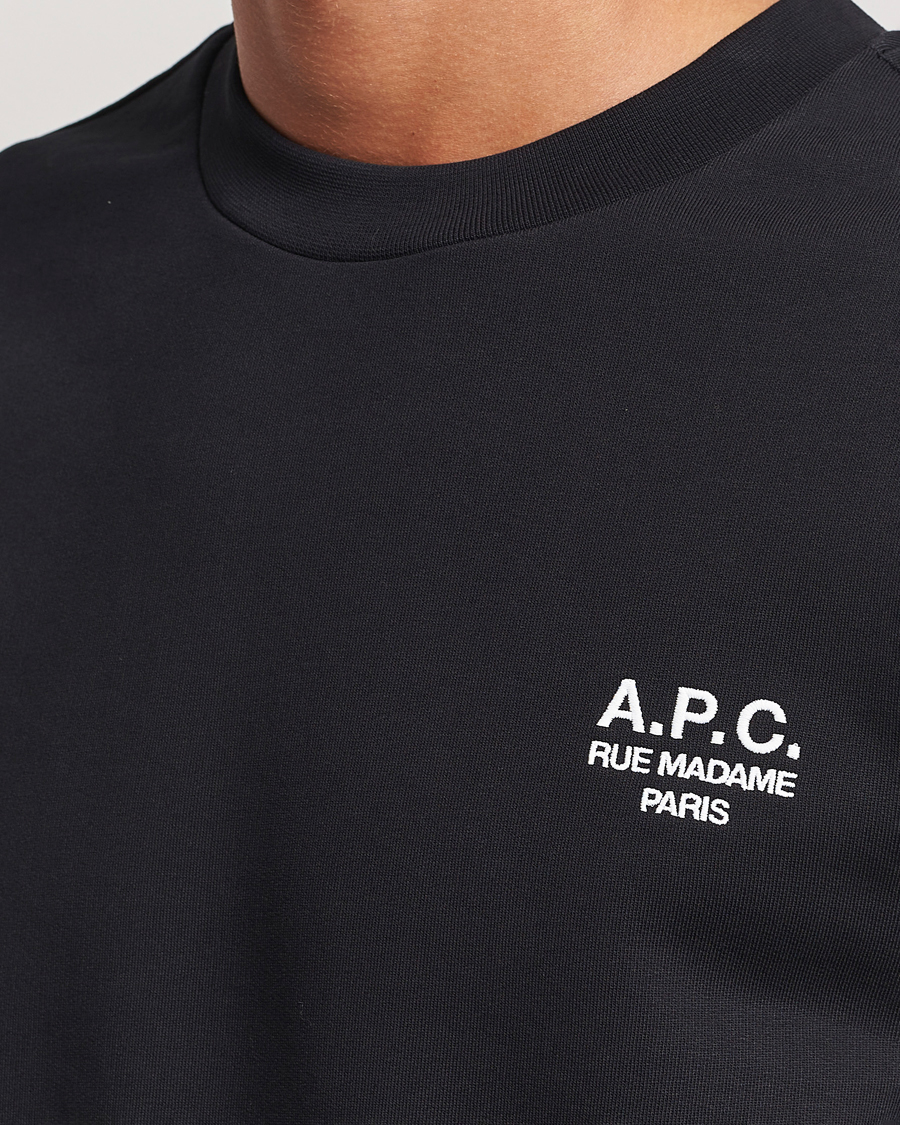 Hombres | Jerséis y prendas de punto | A.P.C. | Rue Madame Sweatshirt Black/White