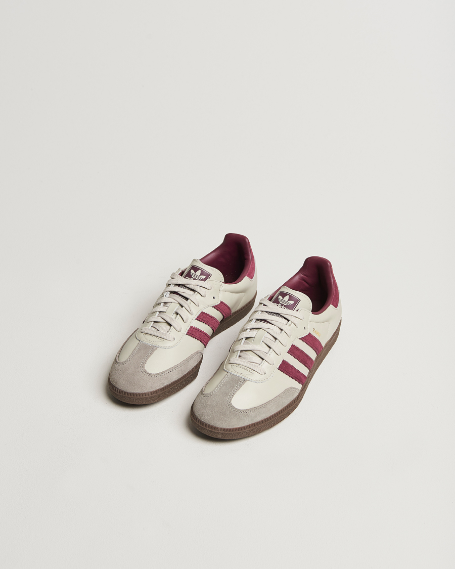 Hombres | adidas Originals Samba Original Sneaker Beige/Wine | adidas Originals | Samba Original Sneaker Beige/Wine
