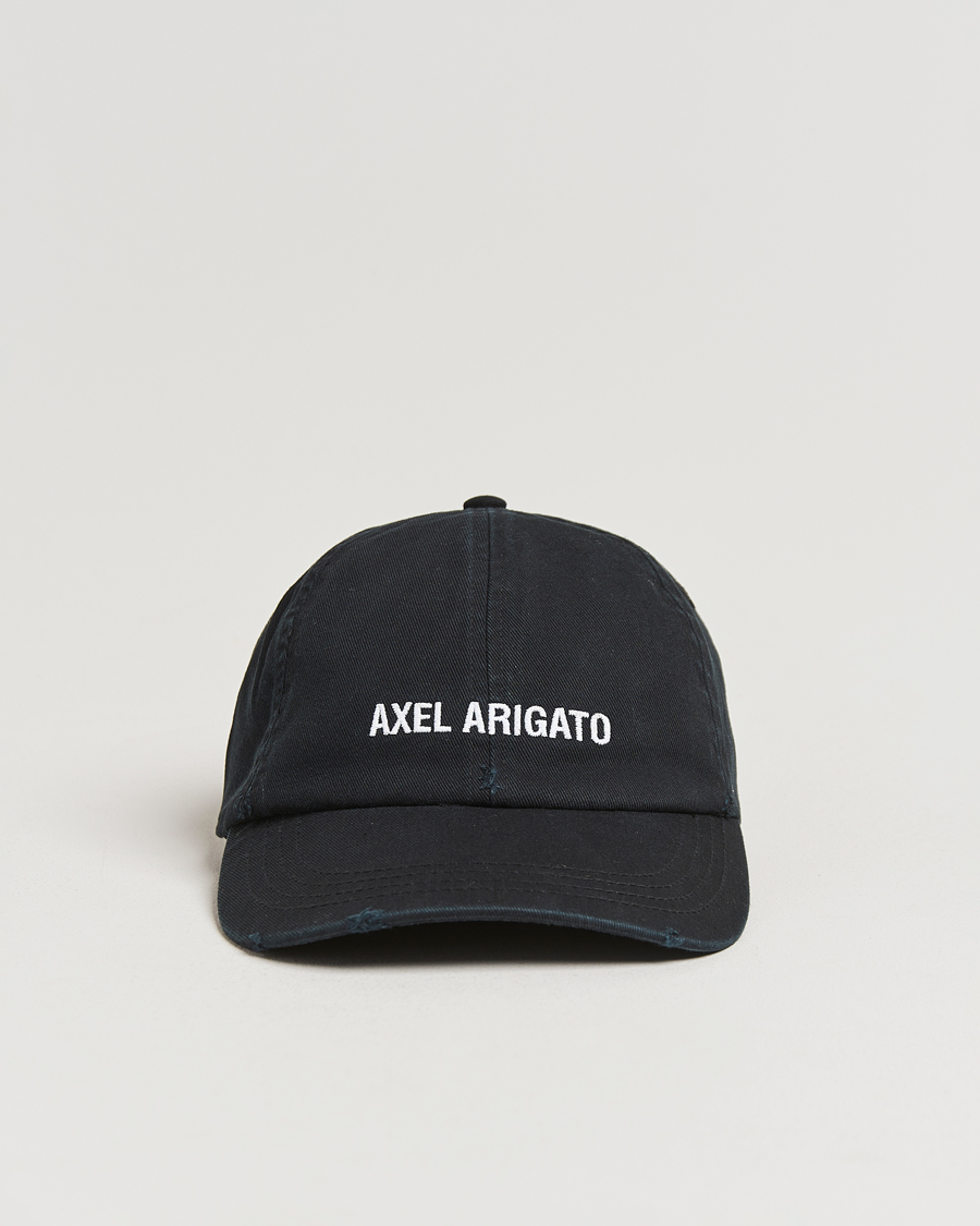 Hombres | Axel Arigato AA Logo Cap Washed Black | Axel Arigato | AA Logo Cap Washed Black