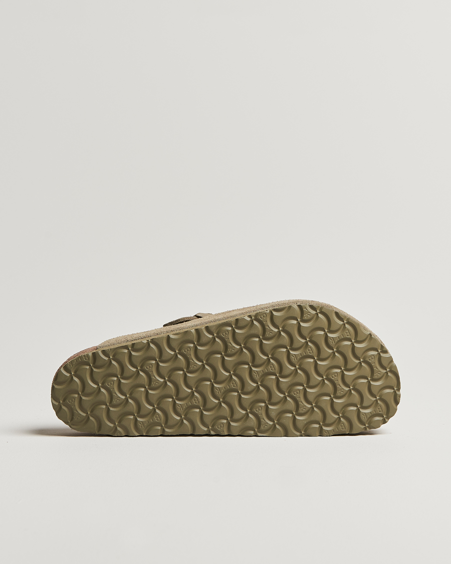 Hombres | Sandalias y chanclas | BIRKENSTOCK | Boston Classic Footbed Faded Khaki Suede
