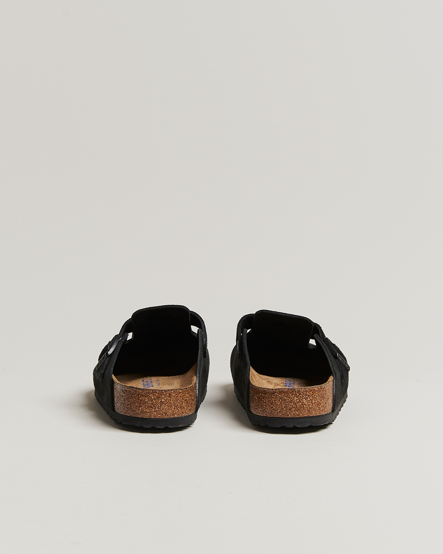 Hombres | Sandalias y chanclas | BIRKENSTOCK | Boston Soft Footbed Black Suede
