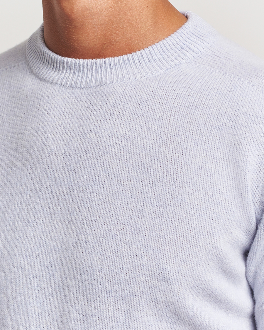 Hombres | Jerséis y prendas de punto | Altea | Wool/Cashmere Crew Neck Pullover Light Blue