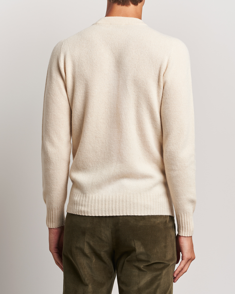 Hombres | Jerséis y prendas de punto | Altea | Wool/Cashmere Crew Neck Pullover Latte