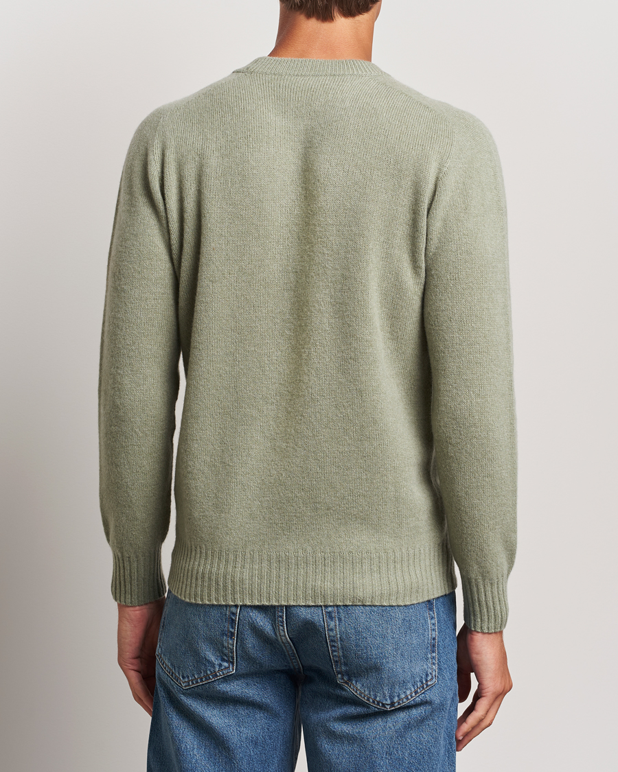Hombres | Jerséis y prendas de punto | Altea | Wool/Cashmere Crew Neck Pullover Sage