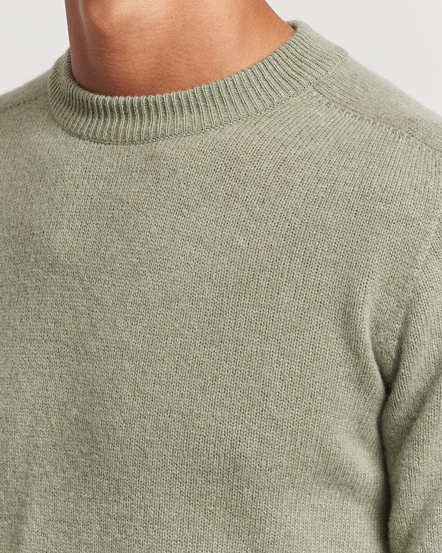 Hombres | Jerséis y prendas de punto | Altea | Wool/Cashmere Crew Neck Pullover Sage