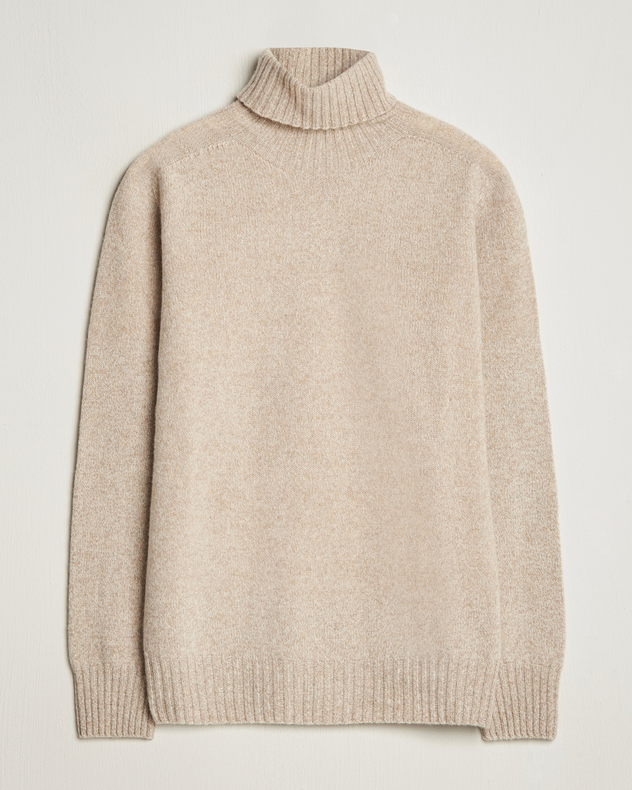 Hombres | Jerséis y prendas de punto | Altea | Wool/Cashmere Rollneck Beige Melange