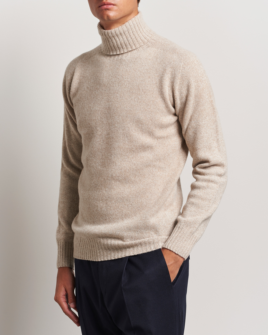 Hombres | Jerséis y prendas de punto | Altea | Wool/Cashmere Rollneck Beige Melange
