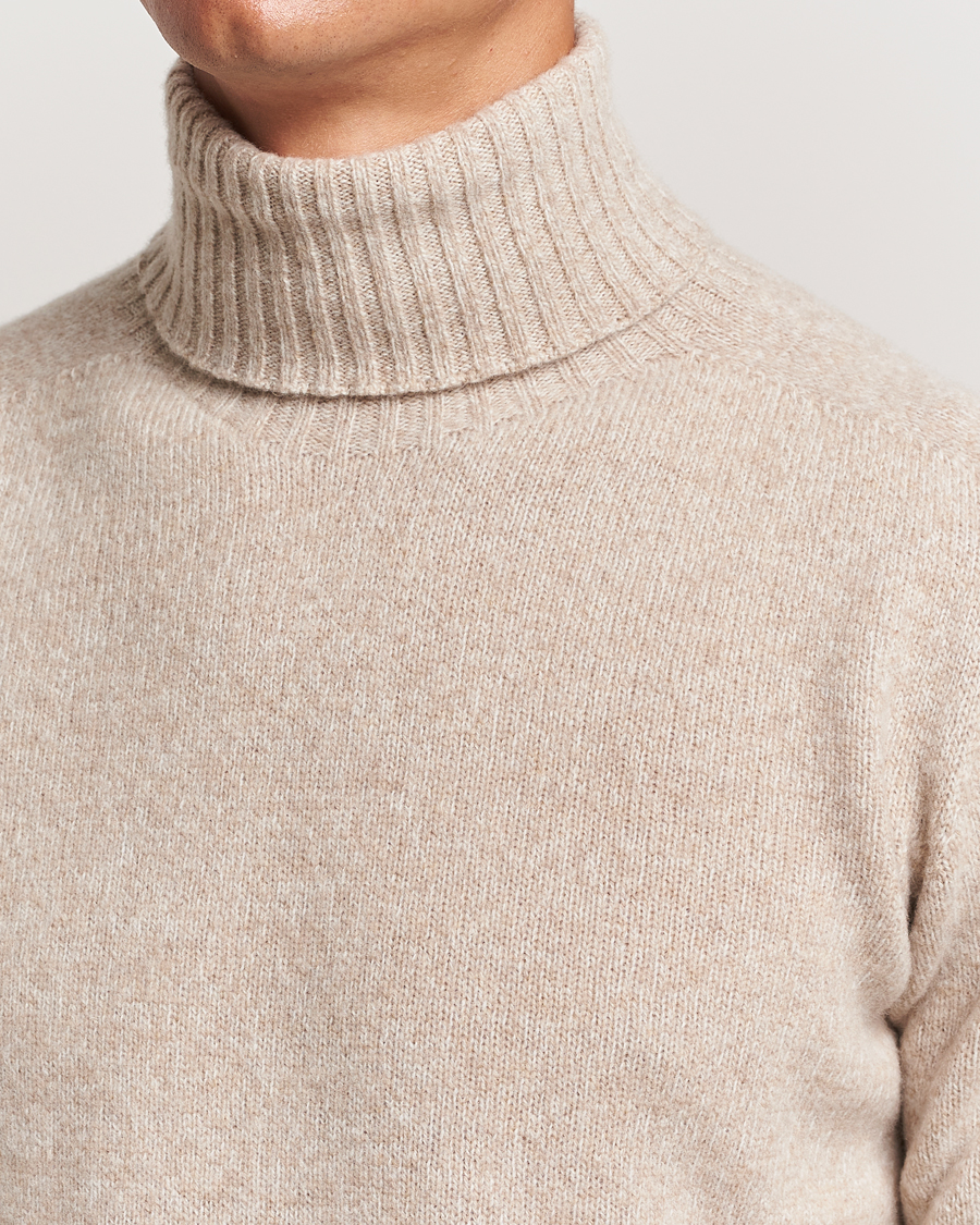 Hombres | Jerséis y prendas de punto | Altea | Wool/Cashmere Rollneck Beige Melange
