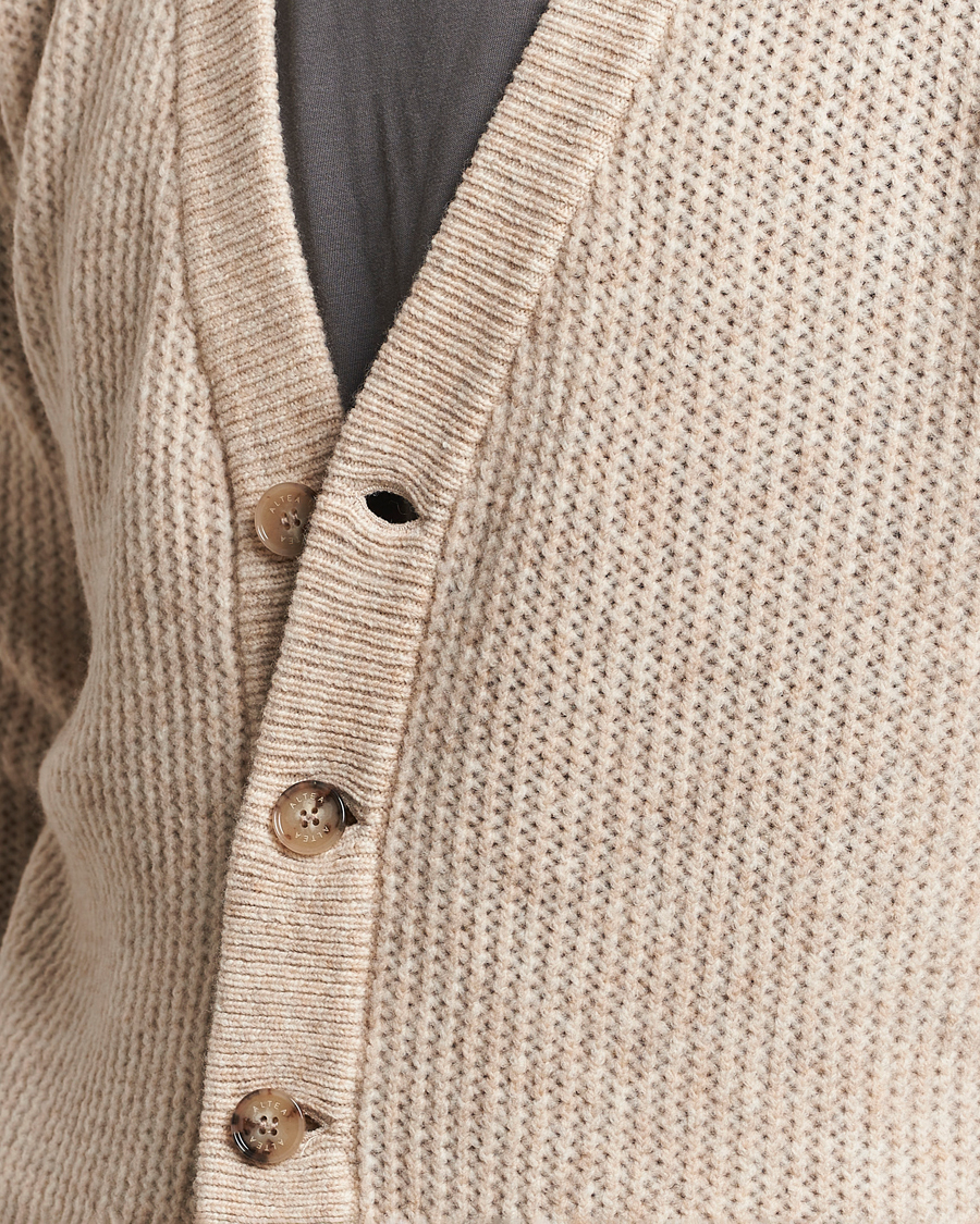 Hombres | Jerséis y prendas de punto | Altea | Soft Rib Stich Cardigan Cream